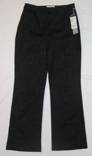 Pants Slacks Worthington Stretch Black Texture Design 6P 6 P Petite New Dress