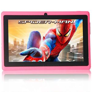 2013 Latest 7" Android 4 2 Dual Camera A13 Capacitive Screen WiFi Tablet Pink