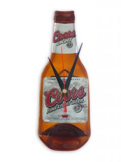Coors Light Lager Beer Recycled Bottle Wall Clock Pub Bar Decoration Gift
