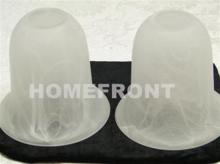 4 Replacement Glass Shade Satin Frosted White Glass
