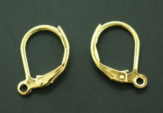 Wholesale Silver Plated and Gold Plateddiy Earring Hooks Jewelry Making Supplies