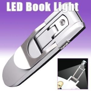 3 x Foldable Portable Clip Travel LED Reading Book Light Lamp w 