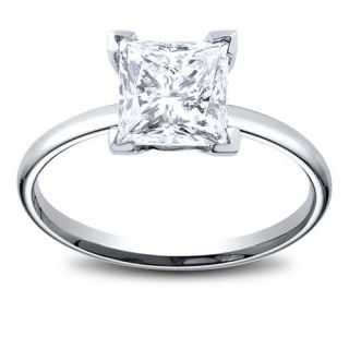 1 Ct Princess Cut Diamond Engagement Ring