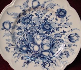 Johnson Brothers China Dover Blue Pattern Dinner Plate
