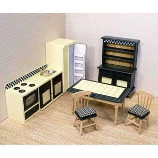 Melissa Doug Deluxe Doll House Kitchen Furniture New