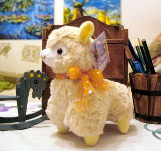 Little Arpakasso Alpacasso Alpaca Ribbon Cute Plush Toy Dolls 3Color 23cm Kawaii