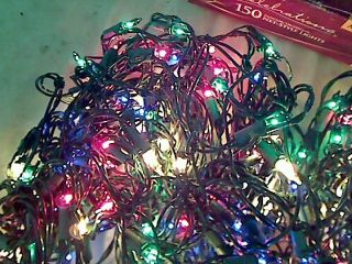 Christmas Celebration 150 Indoor Outdoor Net Style Lights Multi Colored