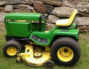 Refurbished John Deere 420 Garden Tractor Lawn Mower 60 " Deck Great Condition