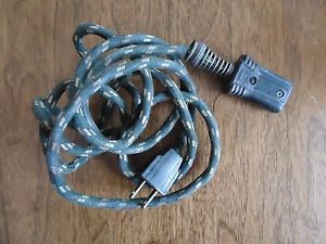 Vintage Cloth Covered Two Prong Appliance Electrical Cord WB D 124999 Testproof