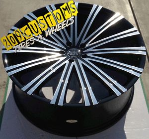 4 24" inch Wheels Tires Rims 5x115 Versante 230 Charger 2008 2009 2010 2011
