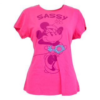Official Disney Classic Sassy Minnie Mouse Rhinestone Youth Kids Girls Tshirt