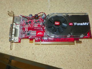 Clean ATI FireMV 2250 256 MB PCI Express x16 Low Profile Dual Head Video Card