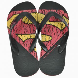 Superman DC Comics Man of Steel Flip Flop Beach Men Adult footwear Thong Sandals