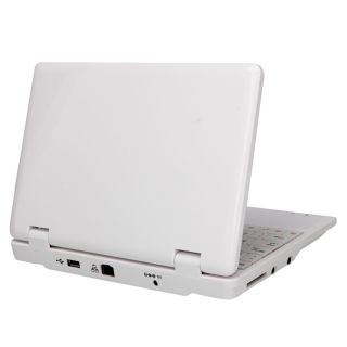 New 7" Via 8650 Mini Netbook Laptop Android 2 2 800MHz 256MB 4GB WiFi White