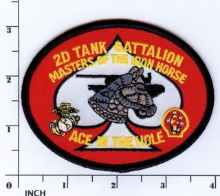 USMC 2nd Tank Battalion Patch Marines 2D Tanks BN OIF Iron Horse M1 Abrams Iraq