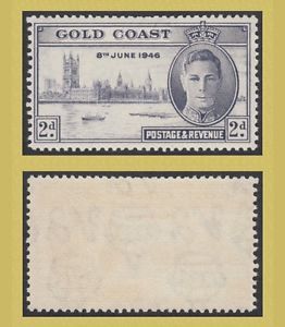 Y41 Gold Coast 1946 2D Victory Watermark Inverted MNH