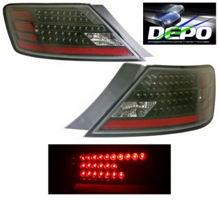 06 09 Honda Civic 2D Coupe Black Sport Style LED Rear Tail Lights Depo Pair 2 Dr