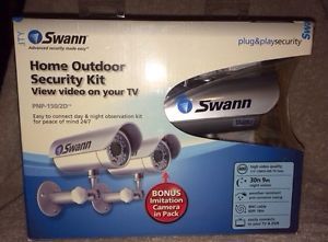 Swann PNP 150 2D Home Outdoor Security Camera Kit Night Vision View on TV