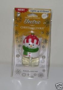 New Yankee Candle Christmas Cookie Snowman Light Up Plug in Unit Night Light