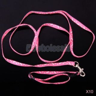 10x Adjustable Pet Dog Puppy Harness w Car Seat Safety Belt Clip 18" 26" M Black