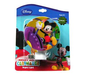 Disney Mickey Mouse Clubhouse Decorative Adjustable Plug in Kids Night Light New