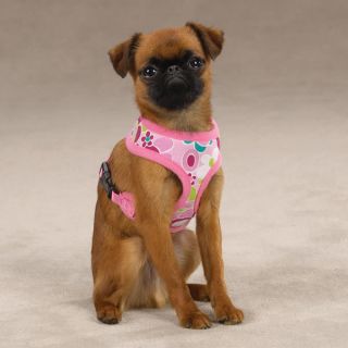 Casual Canine Mod Print Soft Dog Harness Pink Print