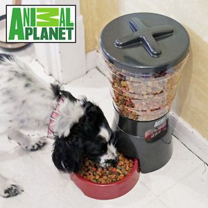 Animal Planet Pet Automatic Programmable Electronic Feeder for Dog Cat Black