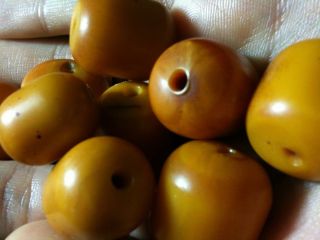 Antique Old Islamic 100 Amber Pure Natural Prayer Beads Ottomans