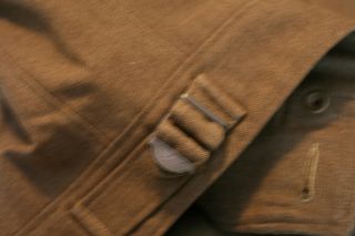 Vtg 40s WWII Olive Green Wool Battledress Jacket Cropped