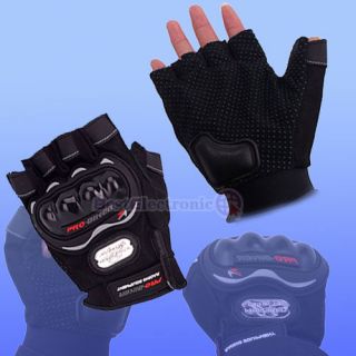 New Fingerless Motorcycle Bike Bicycle Gloves Black L
