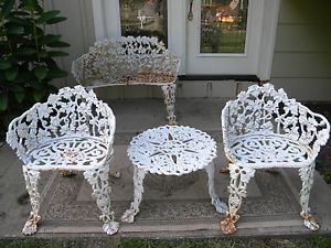 Vintage Wrought Iron Patio Furniture On Popscreen