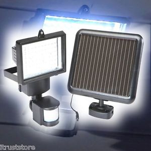 Solar Powered Security Light LED Motion Activated Detector Sensor 60LED Outdoor
