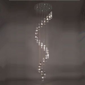 2500mm Modern 25 Crystal Pendant Lamp Ceiling Light Lighting Fixture Chandelier