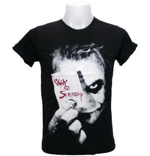 Joker T Shirt Heath Ledger Dark Knight Idol Star Rock