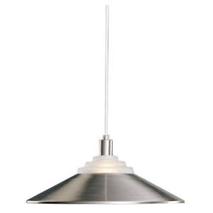 Sale Dolan 1 Light Pendant Lighting Fixture Brushed Nickel Frosted White Glass