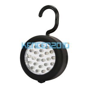 Round Ultra Bright 24 LED Hanging Inspection Magnetic Work Light 