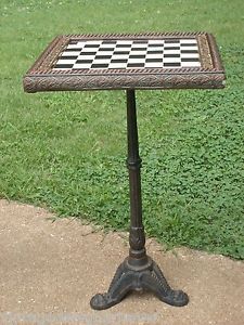 Antique Wrought Iron Plant Stand Industrial Table Base