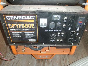 Generac GP17500E Portable 17 5KW Generator 17500 Running Watts