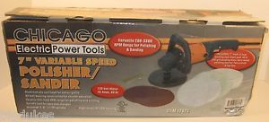 Chicago Electric Power Tools 7" Electric Polisher Sander Variable Speed 92623