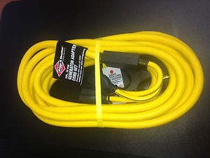 Briggs Stratton 25 ft 30 Amp Generator Adapter Power Cord Set 4 Outlets Plugs
