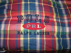Polo Ralph Lauren Garrison Plaid Down Comforter Full Queen