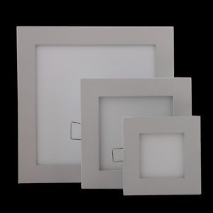 Square 6W 12W 18W Panel LED Recessed Ceiling Down Light Bulb Fixture White Warm
