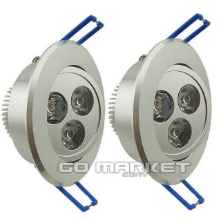 2 Pcs 3x1W 3W LED Cool Warm White Ceiling Light Downlight Recessed Lamp Spot