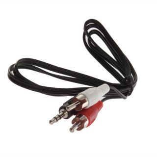 3 5mm Plug Jack to 2 RCA Male Stereo Audio Cable Adapter Y Splitter Converter AB