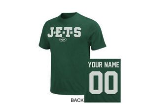 New York Jets Custom Name Number Green T Shirt Jersey Personalized New