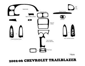 2002 2006 Chevrolet Trailblazer Wood Dash Kit Trim Wood Grain Dash Outlet