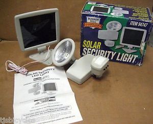 Bunker Hill Security Products Solar Security LED Light Item 94747 Motion Sensor