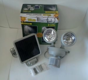Solar Powered Motion Activated 8 LED Security Light