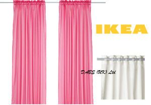IKEA Vivan 3M Long Pink Sheer Curtains Perfect for Girls Bedroom Baby Nursery