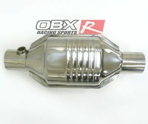 OBX Catalytic Converter Ceramic Universal 2 5" 2 5 inch Inlet Outlet
